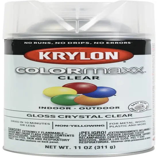Krylon(R) COLORmaxx Interior/Exterior Aerosol Spray 11oz-Gloss Clear {1}