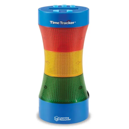 Learning Resources Time Tracker Visual Timer and Clock Multicolored {1}