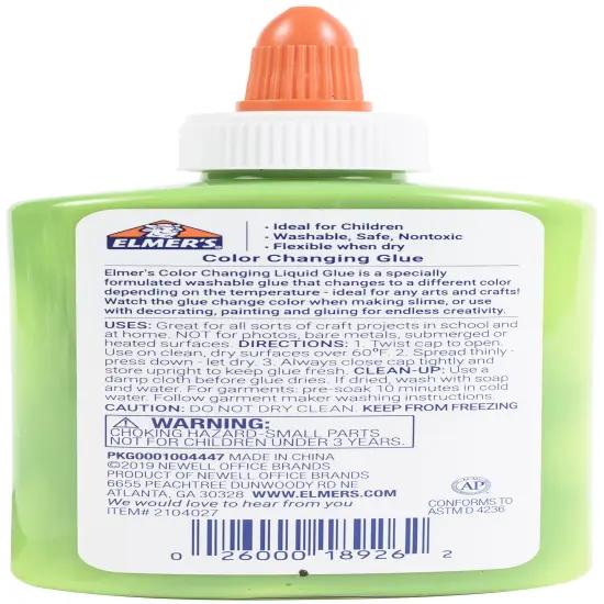 Elmer's Thermochromic Color Changing Glue-Green {3}