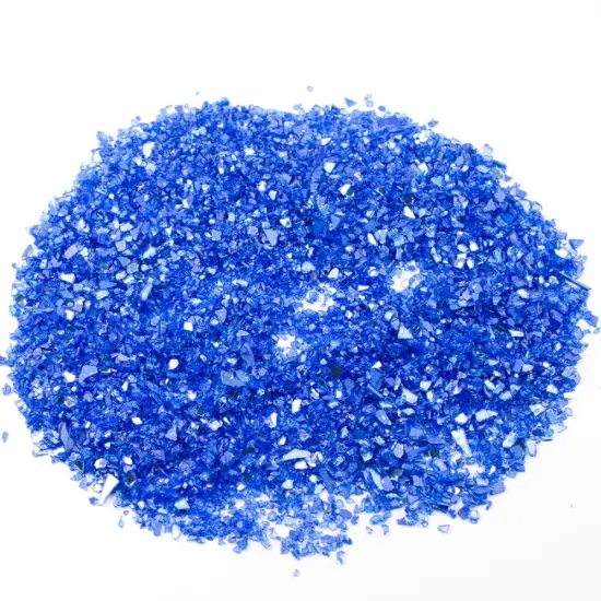 Peacock Blue Reflective Crushed Glass {1}