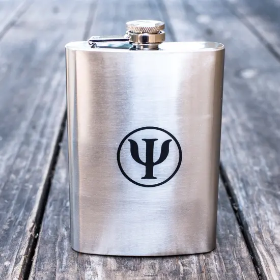 8oz Psychology Stainless Steel Flask {1}
