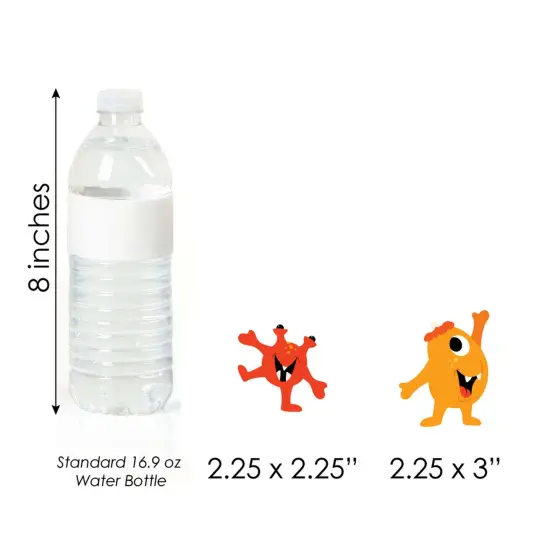 Big Dot of Happiness Monster Bash - DIY Shaped Little Monster Birthday Party or Baby Shower Cut-Outs - 24 Count {7}