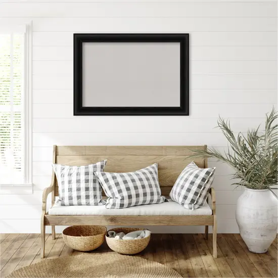 Parlor Framed Corkboard, Grey Cork Parlor Black {6}
