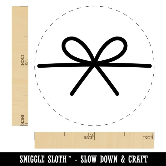 Gift Bow Self-Inking Rubber Stamp Ink Stamper for Stamping Crafting Planners Green {1}