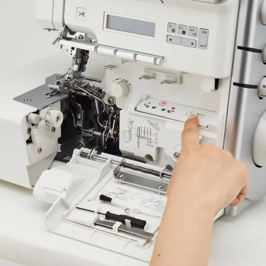 Juki MO-3000QVP Akane Air Threader Serger Sewing Machine {5}