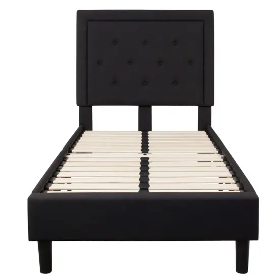 Merrick Lane Mallory Platform Bed Tufted Upholstered Platform Bed {7}