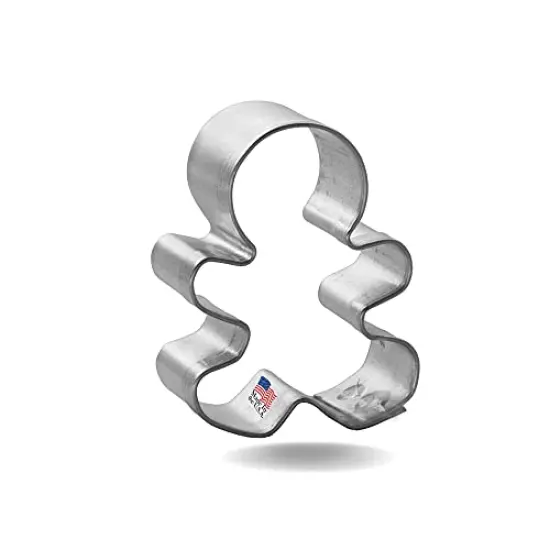 Mini Gingerbread Boy Cookie Cutter 1.5 in, CookieCutter.com, Tin Plated Steel, Handmade in the USA {1}