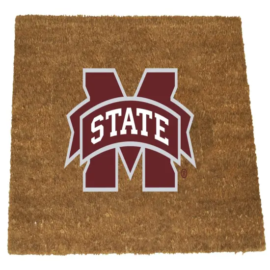 Memory Company NCAA Mississippi State Bulldogs Rectangular Coir Door Mat 29.5" x 19.5" Brown {1}