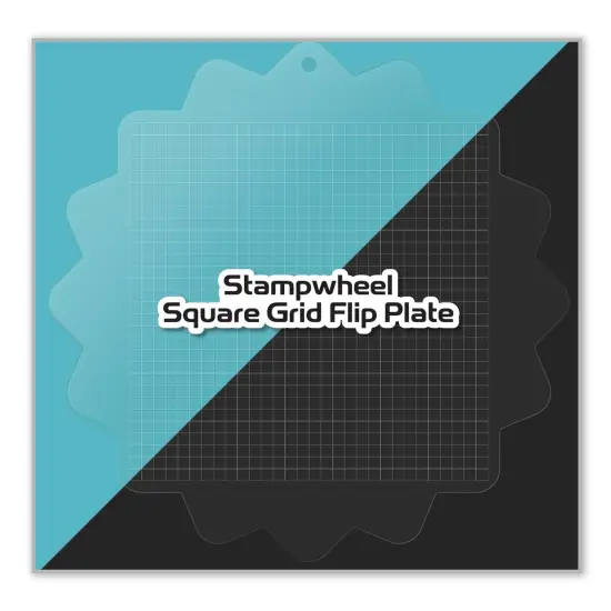Stampwheel - Square Grid Flip Plate {1}