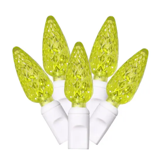 Vickerman 50Lt LED Lime/Ww C6 EC Set 6 in.Sp 25 ft.L {1}