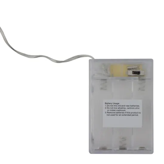 Kurt Adler 20 Battery Operated Clear Ghost Fairy Halloween Lights - 8 ft Clear Wire {3}