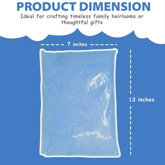 5 lb Decorative Craft Sand - Ideal for Weddings, Therapy, and Creative Projects Blue {5}