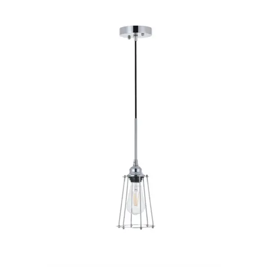 Auspice 1 light chrome Pendant {3}