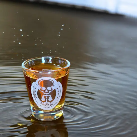 2oz Four Horsemen FAMINE Shot Glass {4}