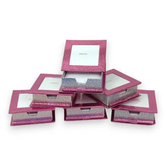 Value Pack of 12 Frame Box With paper Tray - Pink/Silver {1}