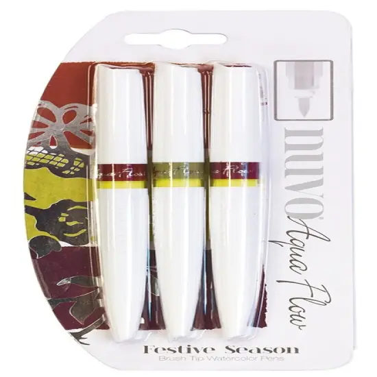 Nuvo Aqua Flow Pens 3/Pkg-Festive Season {2}