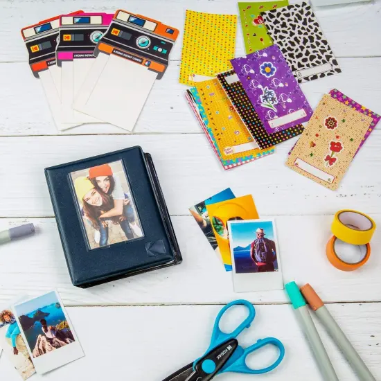 Zink 2x3" Photo Album,64-Pocket Mini Photo Album Compatible with Kodak, Lifeprint, Polaroid, HP, Canon, 2x3" Photos {4}