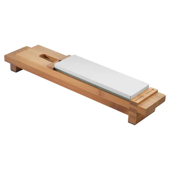 KRAMER by ZWILLING Bamboo Sharpening Stone Sink Bridge {3}
