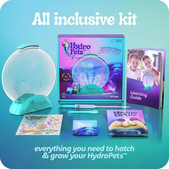 HydroPets Live Sea Pets Habitat Kit, Light Up Tank - Science Experiments Kits - Educational STEM Kids Hatch & Grow Aquatic Pets Gift Toys for Boys & Girls {3}