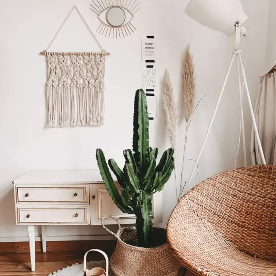 Macrame Cord 4Mm X 547Yards, Natural Cotton Macrame Rope - 4 Strands Twisted Macrame Cotton Cord for Wall Hanging, Plant Hangers, Crafts, Gift Wrapping and Wedding Decorations（4Mmx500M） {7}