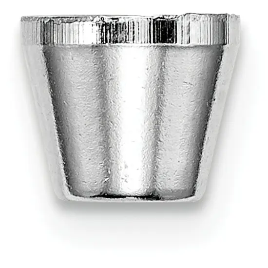 14K White Gold Round Tapered Tube Bezel Setting 5.5mm {1}