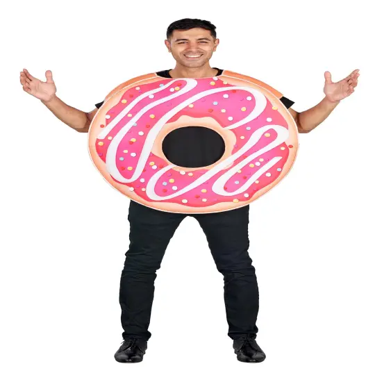 Pink Donut Adult Costume | One Size {1}