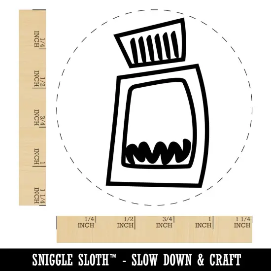 Ink Bottle Doodle Rubber Stamp for Stamping Crafting Planners {1}