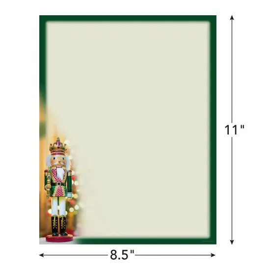 Great Papers! Holiday Nutcracker Letterhead, Invitations and Announcements, Printer Friendly, 8.5" x 11", 50 Pack {5}