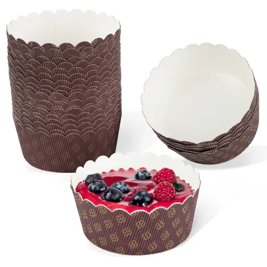 Spec101 Baking Cake Pan 25pc Set - Disposable Round Decorative Paper Bakeware {1}