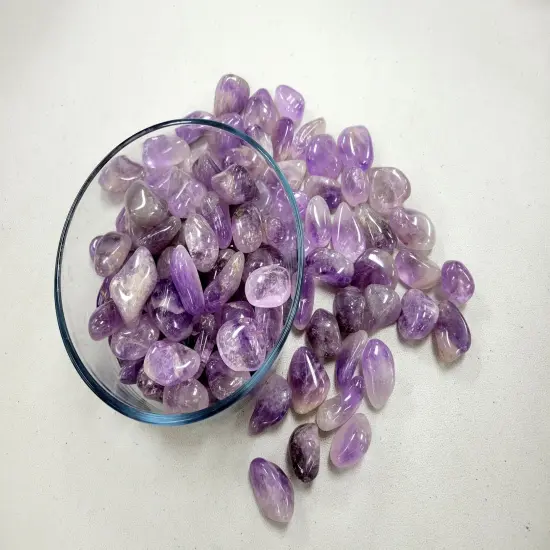 Large Tumbled Amethyst Crystals - 1.5 to 2.5 inches {5}