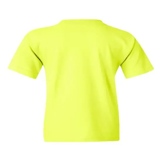Gildan&reg; Heavy Cotton Youth Crewneck Short Sleeve T-Shirt - 5000B Safety Green {3}
