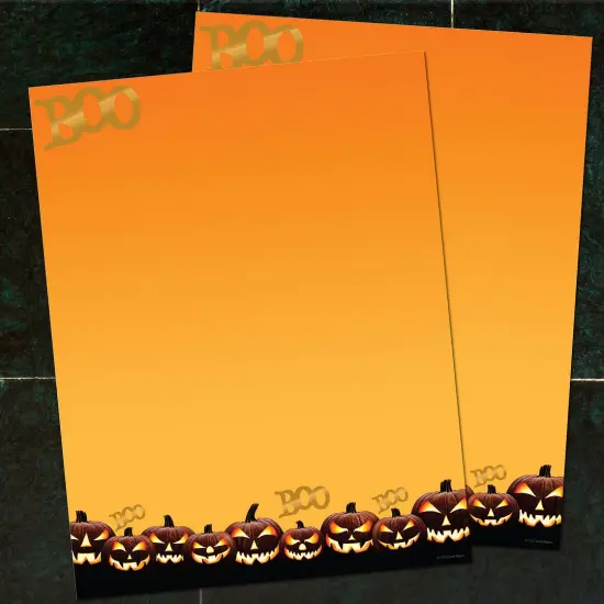 Great Papers! Foil Jackolanterns Letterhead, Foil Design, for Invitations, Announcements and Personal Messages, Printer Friendly 8.5" x 11", 25 Pack (2023036) {2}