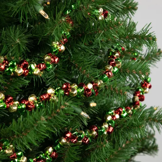 Northlight Jingle Bell Christmas Garland - 5' - Red, Green, Gold {3}