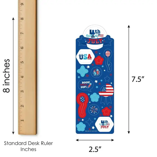 Big Dot of Happiness Firecracker 4th of July - Red, White and Royal Blue Party Favor Kids Stickers - 16 Sheets - 256 Stickers {4}