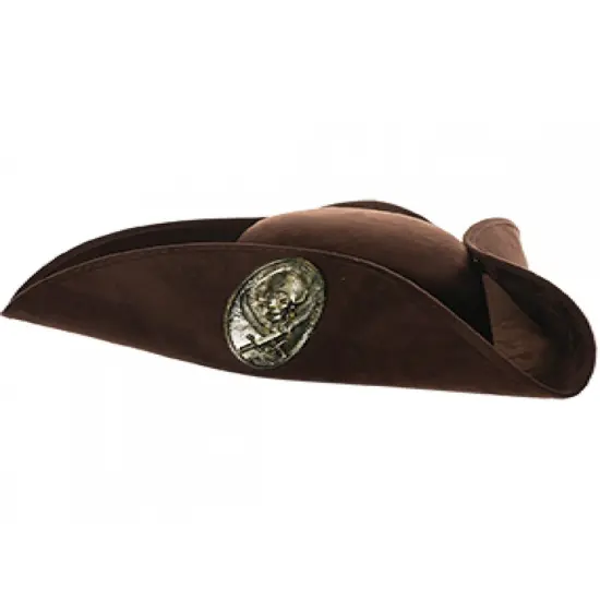 Pirate Emblem Tri-Corner Hat Costume Accessory {1}