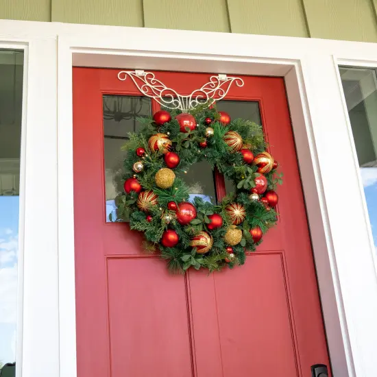 Lighted Christmas Wreath - Christmas Classic {3}