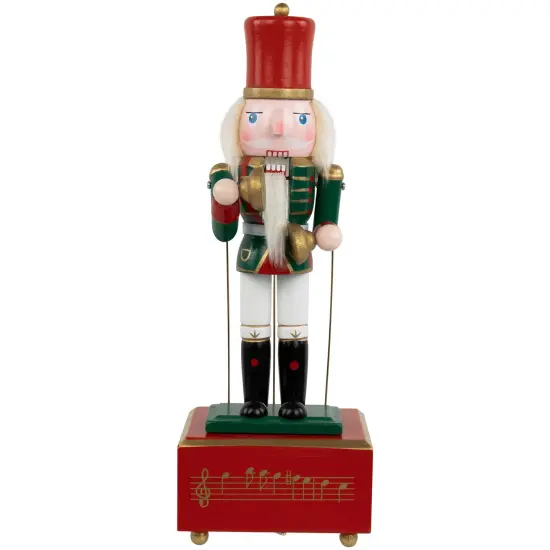 Northlight Musical and Animated Cymbalist Christmas Nutcracker - 12" Green {1}