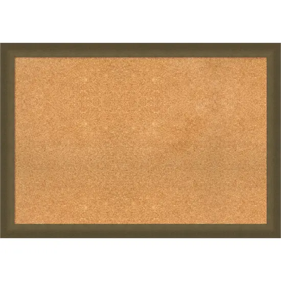 Blaine Narrow Framed Corkboard, Natural Cork Blaine Light Bronze {1}