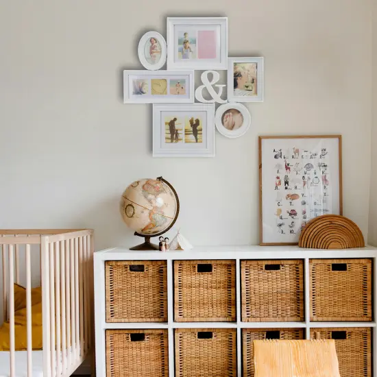 Northlight Multi-Sized Photo Collage Picture Frame - 27.75" - White {7}