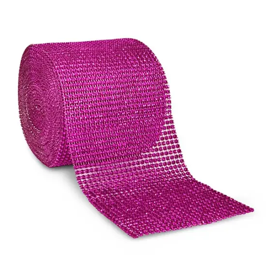 5 Rolls of4.75" X 10 Yards Diamond Mesh Wrap Trim | 5 yard cut Purple {2}