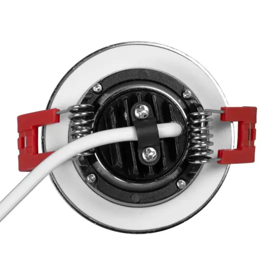 NICOR 2-inch LED Gimbal Recessed Downlight in Nickel, 2700K {6}