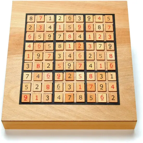 WE Games Wooden Sudoku Puzzle Board Game with Pull Out Drawers - 11 in {3}