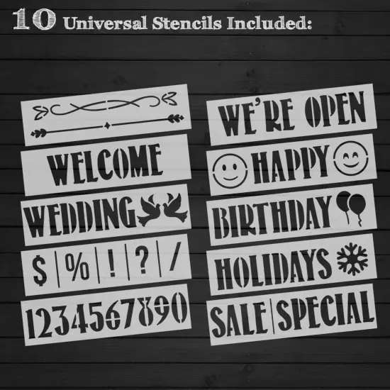 HBCY Creations A-Frame Chalkboard / Sidewalk Chalkboard Sign with Eraser / Large Sturdy Sandwich Board / A Frame Restaurant Message Board {4}