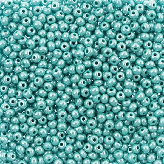 John Bead 6/0 Opaque Czech Glass Seed Beads, 500g Turquoise Sfinx {1}