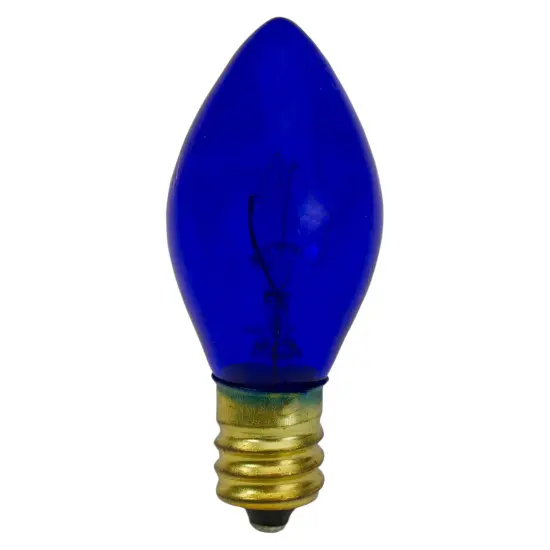 Northlight C7 Transparent Christmas Replacement Bulbs - Blue - 4ct {4}