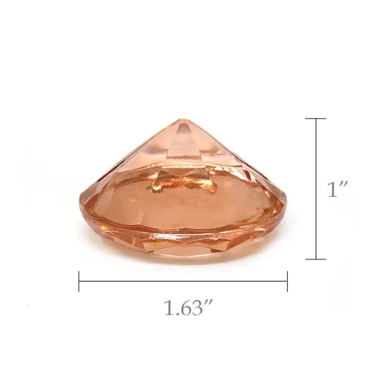 Wrapables Acrylic Diamond Place Card Holders for Wedding, Parties, Holidays, Special Events Table Decor (12pcs) Rose Gold {2}