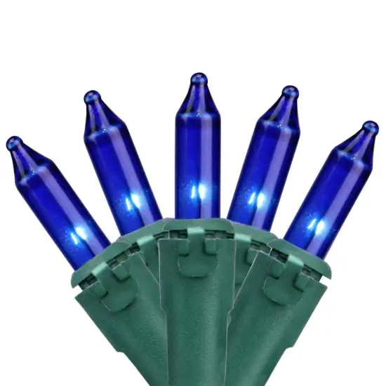 Brite Star 8-Function Christmas Chasing Light Set - Blue - 31.25' - Green Wire - 150ct {1}