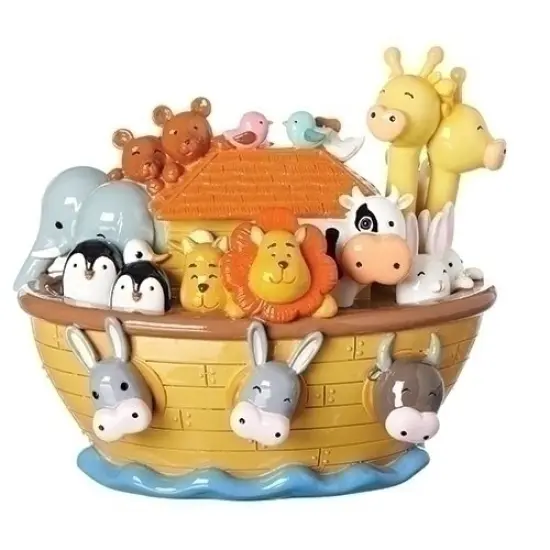 Roman 6.5" Orange and Gray Little Drops of Water Noah's Ark Figure {1}