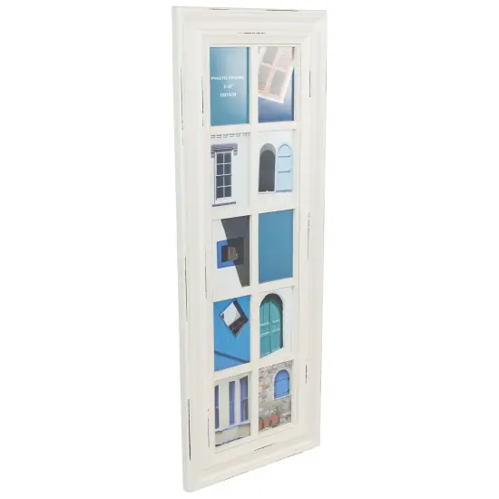 Northlight Weathered Mullions Window Pane Picture Collage - for 4" x 6" Photos - 35" White {3}