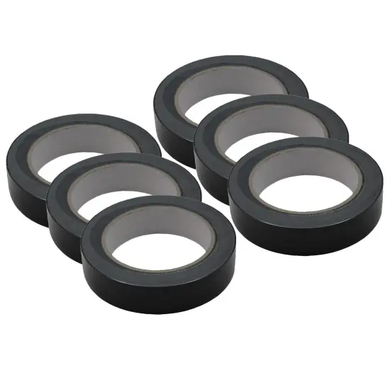 Floor Marking Tape, Black, 6 Rolls {1}